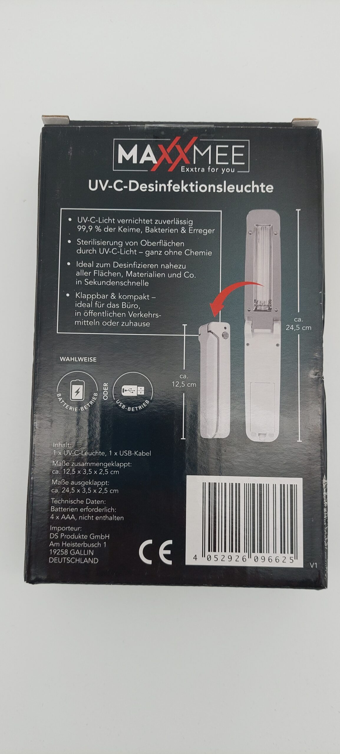 MAXXMEE - UV-C Disinfektionsleuchte – Bild 2