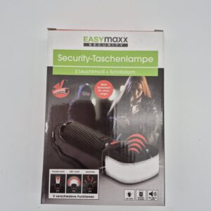 Security-Taschenlampe (2 Leuchtmodi + Schrillalarm)