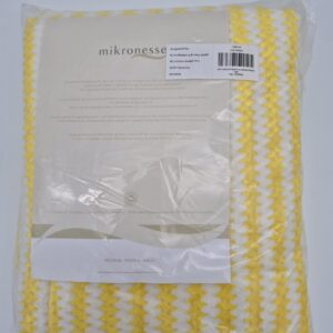 Mikronesse - Cashma Plüsch Kuscheidecke Streifen (Gelb und Lila)