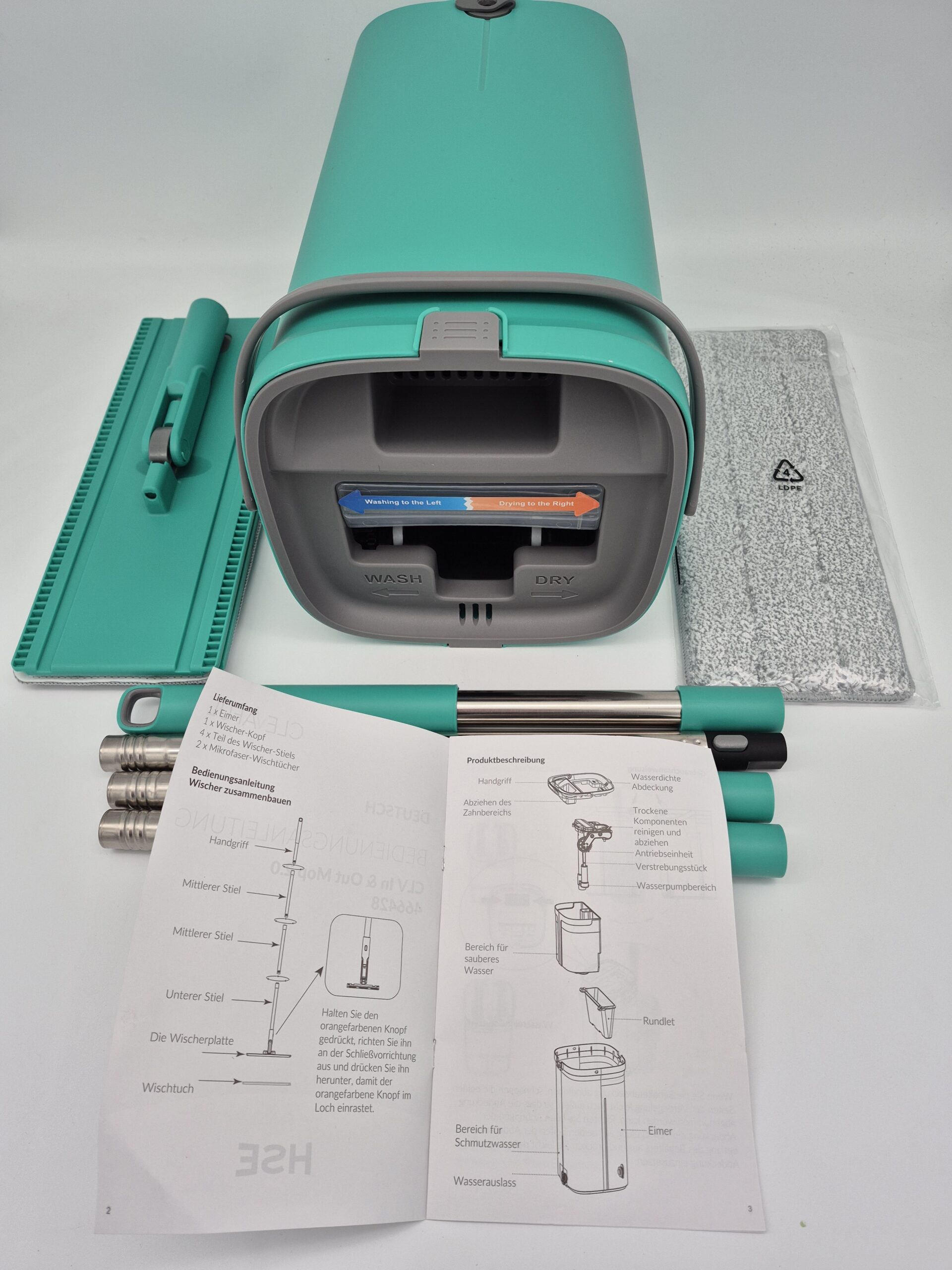 CLEVAFUL CLV In & Out Mop 2.0 – Bild 3