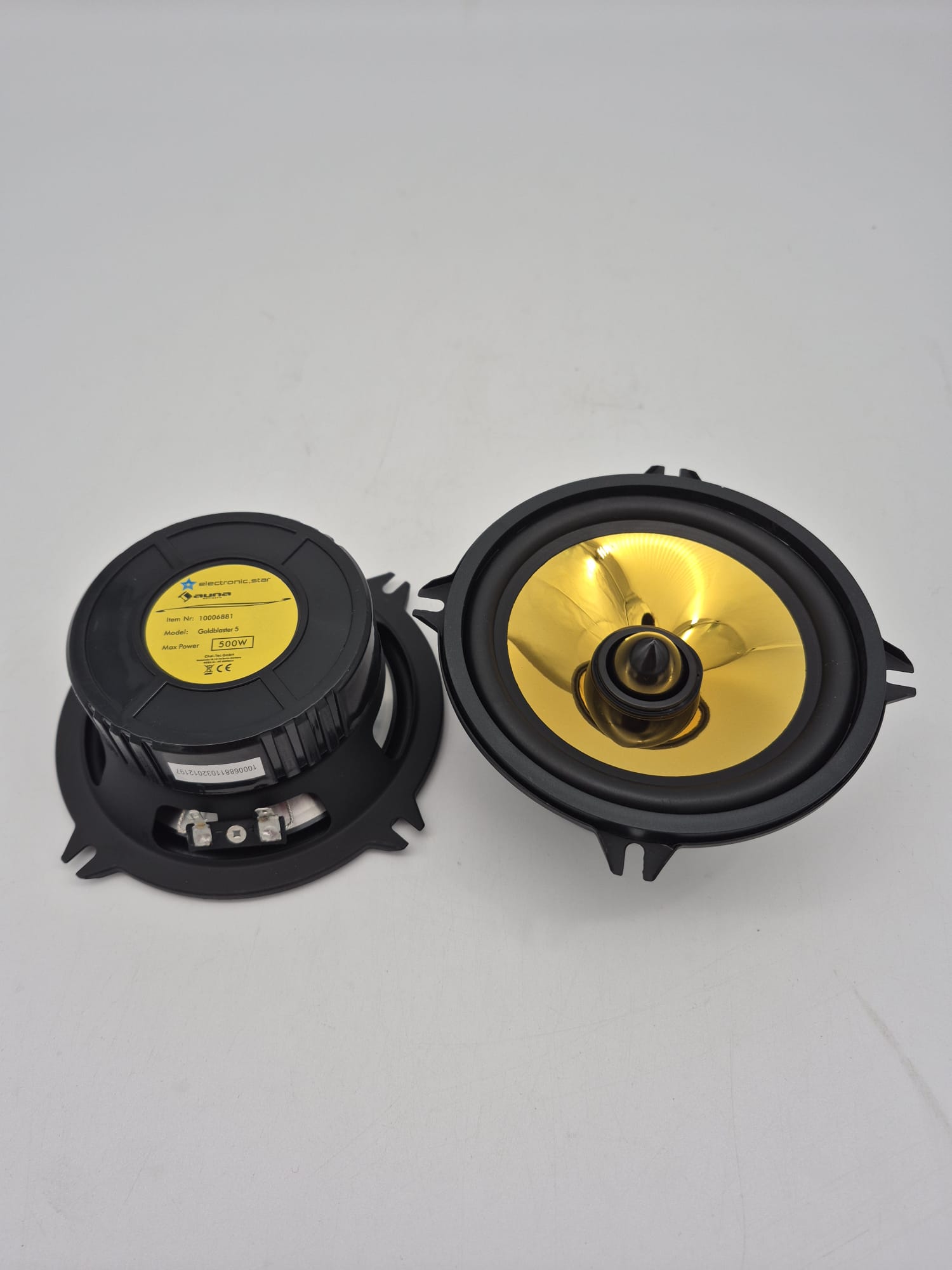 Auna - Goldblaster 5" Goldener Lautsprecher 2Stk.